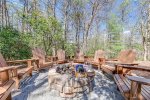 40. Firepit area with adirondack chairs 